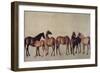 Mares and Foals Without a Background, circa 1762-George Stubbs-Framed Giclee Print