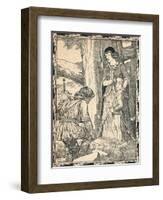 Margaret and the Robber, 1902-Patten Wilson-Framed Giclee Print