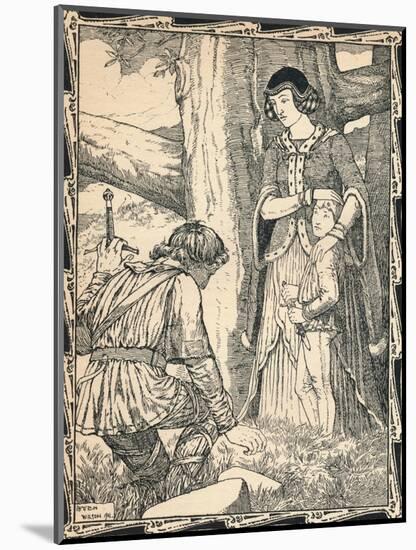 Margaret and the Robber, 1902-Patten Wilson-Mounted Giclee Print