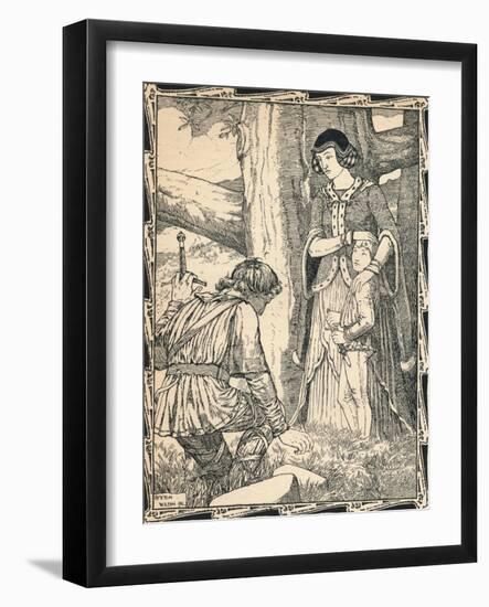 Margaret and the Robber, 1902-Patten Wilson-Framed Giclee Print