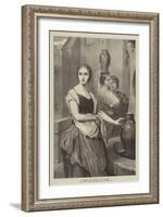 Margaret at the Fountain-Ary Scheffer-Framed Giclee Print