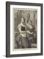 Margaret at the Fountain-Ary Scheffer-Framed Giclee Print