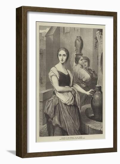 Margaret at the Fountain-Ary Scheffer-Framed Giclee Print