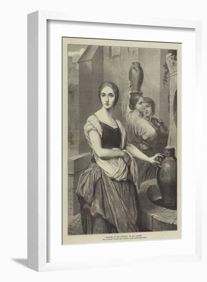 Margaret at the Fountain-Ary Scheffer-Framed Giclee Print