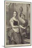 Margaret at the Fountain-Ary Scheffer-Mounted Giclee Print