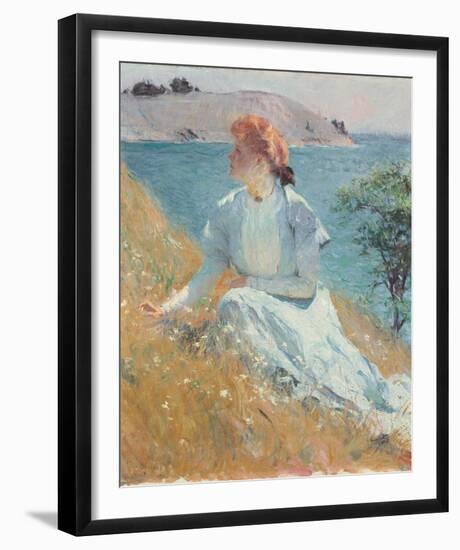 Margaret Gretchen Strong, c.1909-Frank Weston Benson-Framed Giclee Print