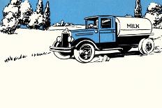 Milk Delivery Truck-Margaret Hoopes-Art Print