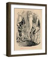 'Margaret of Anjou meeting the benevolent Robber',-John Leech-Framed Giclee Print