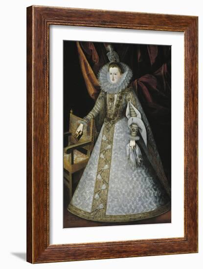 Margaret of Austria, Queen of Spain, 1606-Juan Pantoja De La Cruz-Framed Giclee Print