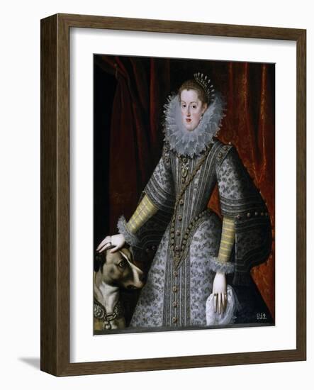 Margaret of Austria, Queen of Spain, 1609-Bartolome Gonzalez-Framed Giclee Print