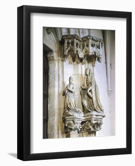 Margaret of Burgundy and St Catherine of Alexandria-null-Framed Premium Giclee Print