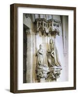 Margaret of Burgundy and St Catherine of Alexandria-null-Framed Giclee Print