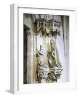 Margaret of Burgundy and St Catherine of Alexandria-null-Framed Giclee Print