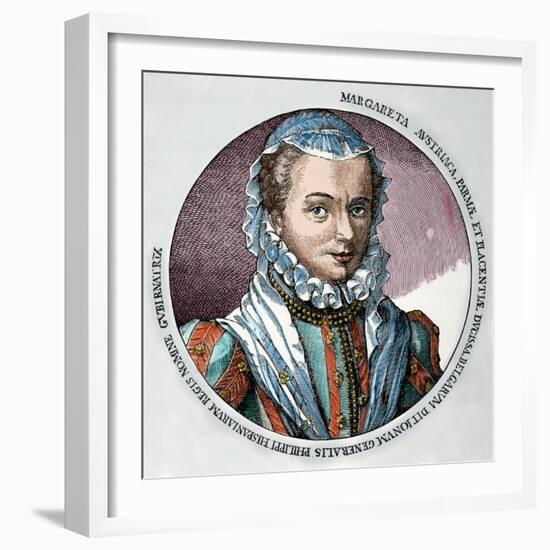 Margaret of Parma (1522-1586). Governor of the Netherlands from 1559-1567 and from 1578-1582-null-Framed Giclee Print