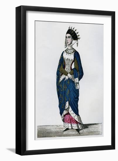 Margaret of Provence, Queen Consort of Louis IX of France, 13th Century (1882-188)-null-Framed Giclee Print