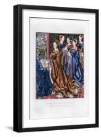 Margaret, Queen of Henry VI, and Her Court, Mid-15th Century-Henry Shaw-Framed Giclee Print