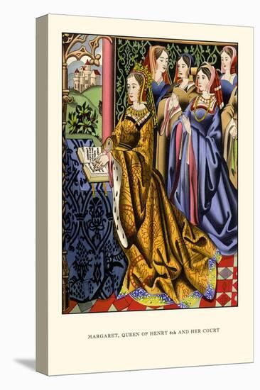 Margaret, Queen of Henry VI and Her Court-H. Shaw-Stretched Canvas
