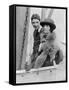 Margaret Sanger and her older son Stuart in Japan, 1922-George Grantham Bain-Framed Stretched Canvas