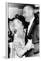 Margaret Truman Daniel Dances with President Johnson at the Inaugural Ball at the Mayflower Hotel-null-Framed Photo