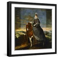 Margarete of Austria (1584-1611), Wife of Philip III, on Horseback, 1636-Diego Velazquez-Framed Giclee Print