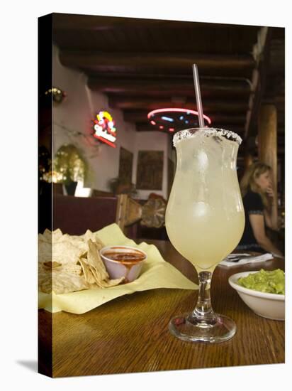 Margarita and Nachos at Maria's Bar and Restaurant, Santa Fe, New Mexico-Michael DeFreitas-Stretched Canvas