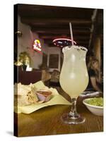 Margarita and Nachos at Maria's Bar and Restaurant, Santa Fe, New Mexico-Michael DeFreitas-Stretched Canvas