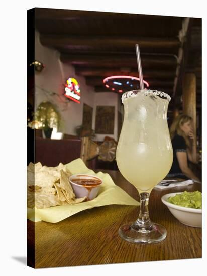 Margarita and Nachos at Maria's Bar and Restaurant, Santa Fe, New Mexico-Michael DeFreitas-Stretched Canvas