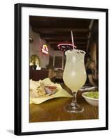Margarita and Nachos at Maria's Bar and Restaurant, Santa Fe, New Mexico-Michael DeFreitas-Framed Photographic Print