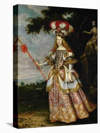 Margarita Teresa, Infanta of Spain (1651-167), in a Theatrical Costume, 1667-Jan Thomas-Stretched Canvas