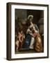 Margarita Trip as Minerva, Instructing Her Sister Anna Maria Trip-Ferdinand Bol-Framed Art Print