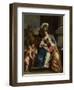 Margarita Trip as Minerva, Instructing Her Sister Anna Maria Trip-Ferdinand Bol-Framed Art Print