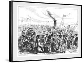 Margate, Arrival of the Husband's Boat, 1856-Swain-Framed Stretched Canvas