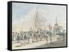 Margate Pier-John Nixon-Framed Stretched Canvas