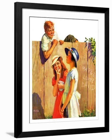 "'Marge Loves David',"August 10, 1935-George Brehm-Framed Giclee Print