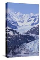 Margerie Glacier Emerging from Mountain Range-DLILLC-Stretched Canvas