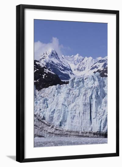 Margerie Glacier Emerging from Mountain Range-DLILLC-Framed Photographic Print