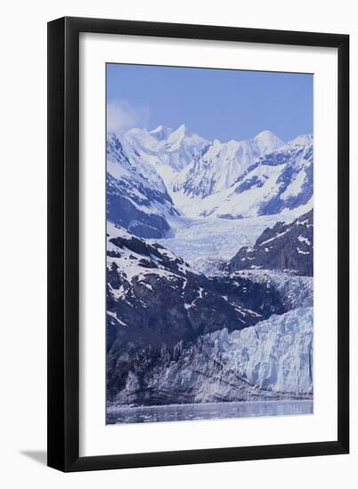 Margerie Glacier Emerging from Mountain Range-DLILLC-Framed Photographic Print