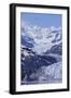 Margerie Glacier Emerging from Mountain Range-DLILLC-Framed Photographic Print