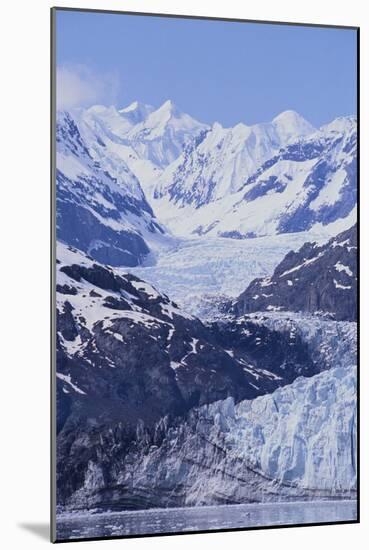 Margerie Glacier Emerging from Mountain Range-DLILLC-Mounted Photographic Print