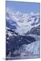 Margerie Glacier Emerging from Mountain Range-DLILLC-Mounted Photographic Print