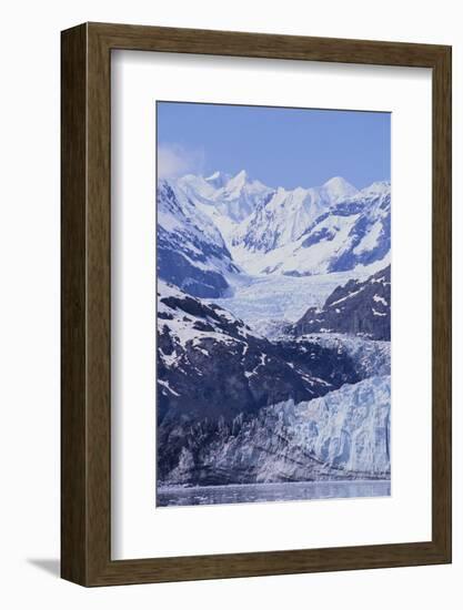 Margerie Glacier Emerging from Mountain Range-DLILLC-Framed Photographic Print