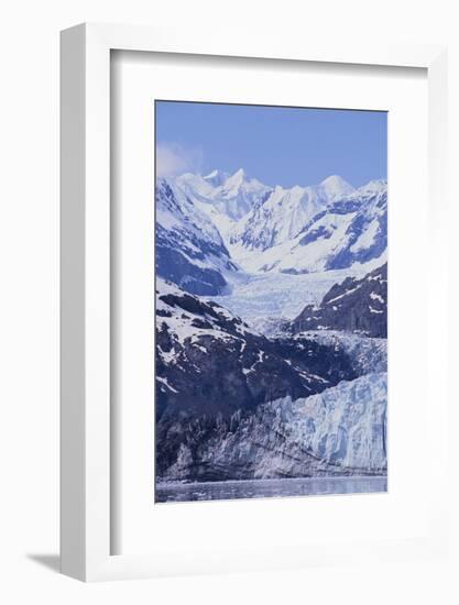 Margerie Glacier Emerging from Mountain Range-DLILLC-Framed Photographic Print