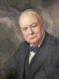 Portrait of Winston Churchill-Margery Forbes-Framed Giclee Print