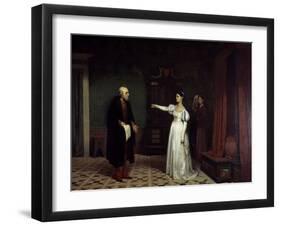 Margherita Degli Acciaiuoli Sending Giovanni Della Palla Away-Ferdinando Brambilla-Framed Giclee Print