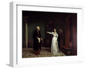 Margherita Degli Acciaiuoli Sending Giovanni Della Palla Away-Ferdinando Brambilla-Framed Giclee Print