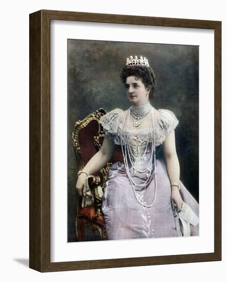 Margherita of Savoy, Queen Consort of Italy, Late 19th-Early 20th Century-Giacomo Brogi-Framed Giclee Print