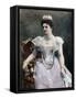 Margherita of Savoy, Queen Consort of Italy, Late 19th-Early 20th Century-Giacomo Brogi-Framed Stretched Canvas