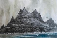 Turbulant seas S Ireland,  pastel-Margo Starkey-Giclee Print