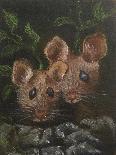 Two little mice,  pastel-Margo Starkey-Giclee Print