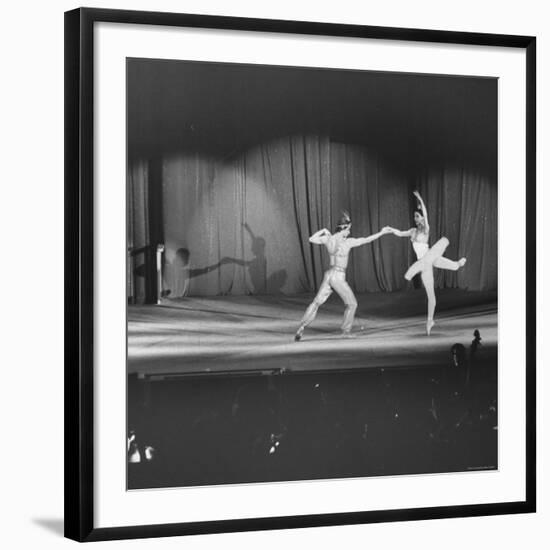 Margot Fonteyn and Rudolf Nureyev Performing at Pres. Lyndon B. Johnson's Inaugural Gala-Francis Miller-Framed Premium Photographic Print